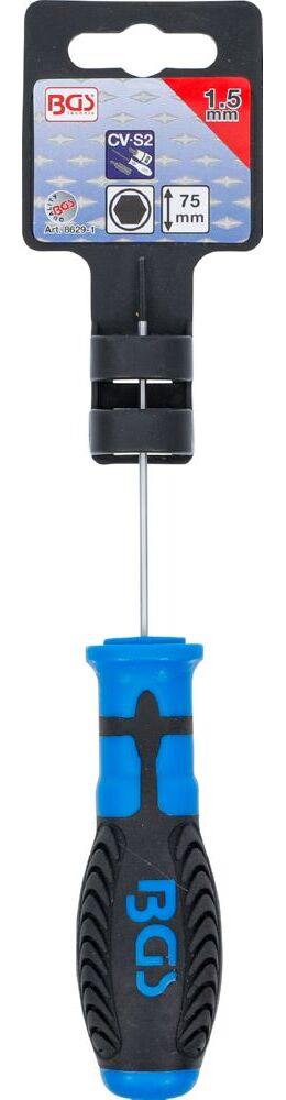 Produktbild BGS Schraubendreher Innensechskant 1,5 mm Klingenlänge 75 mm bild 3