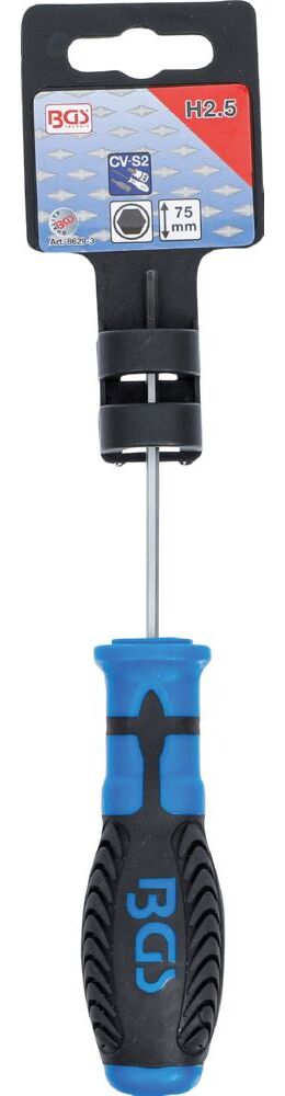 Produktbild BGS Schraubendreher Innensechskant 2,5 mm Klingenlänge 75 mm bild 3