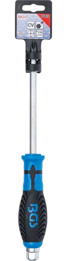 Produktbild BGS Schraubendreher Kreuzschlitz PH3 Klingenlänge 150 mm Klinge mit Sechskant-Profil bild 3