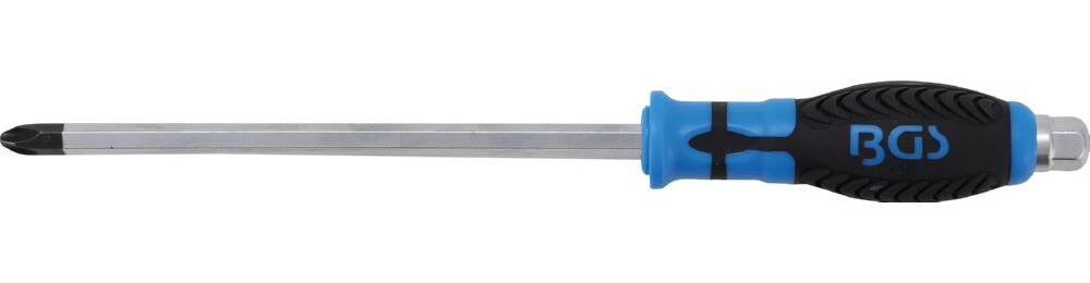 Produktbild BGS Schraubendreher Klinge mit Sechskant Profil Kreuzschlitz PH4 Klingenlänge 200 mm