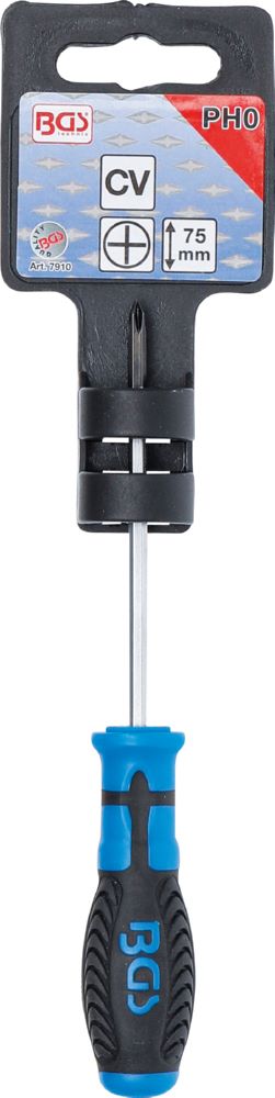 Produktbild BGS Schraubendreher Kreuzschlitz PH0 Klingenlänge 75 mm bild 3