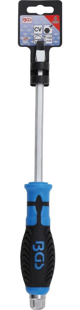 Produktbild BGS Schraubendreher Schlitz 8 mm mit Außensechskant Klingenlänge 150 mm bild 2