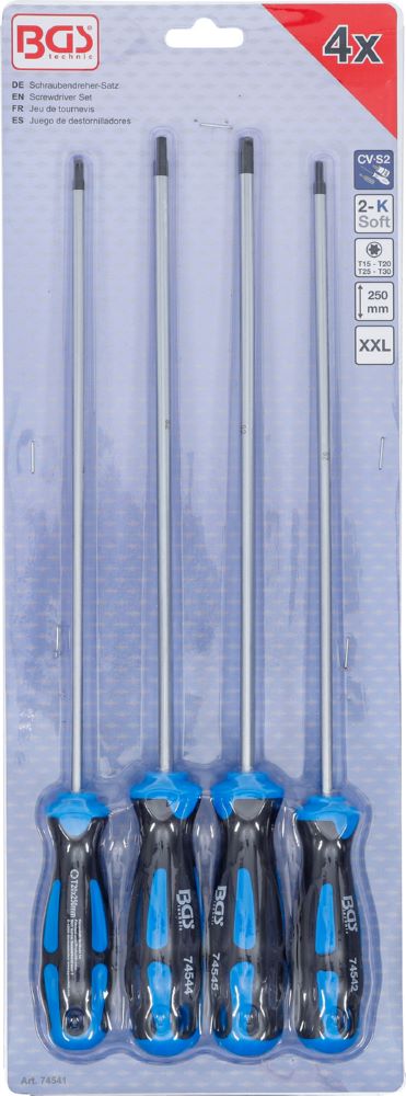 Produktbild BGS Schraubendreher Satz T15-T30 extra lang T-Profil 4 teilig bild 4