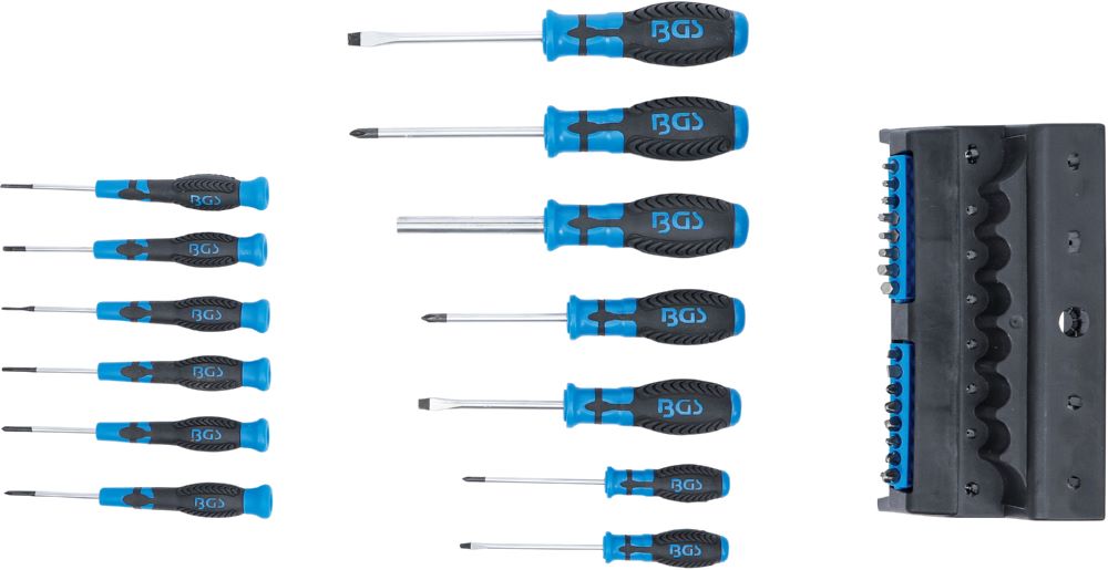 Produktbild BGS Schraubendreher Satz 29 teilig mit Bit-Sortiment im Kunststoffständer bild 3