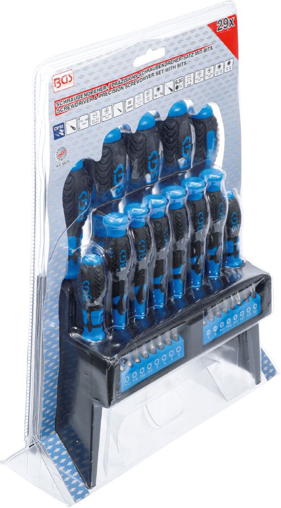 Produktbild BGS Schraubendreher Satz 29 teilig mit Bit-Sortiment im Kunststoffständer bild 4