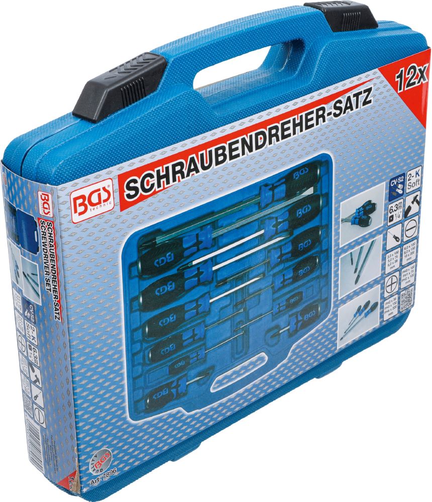 Produktbild BGS Schraubendreher Satz mit 6,3 mm 1/4 Zoll Innenvierkant 12 teilig bild 9