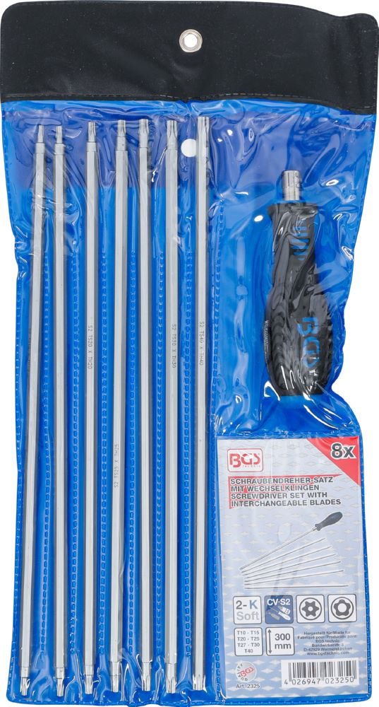 Produktbild BGS Schraubendreher Satz Wechselklingen T-Profil / TS-Profil 8 teilig bild 3