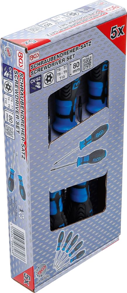 Produktbild BGS Schraubendreher Satz T6-T10 T-Profil mit Bohrung 5 teilig bild 3