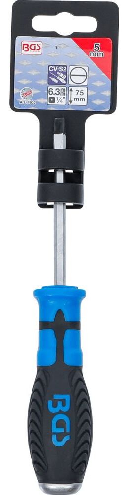 Produktbild BGS Schraubendreher Schlitz 5 mm Klingenlänge 75 mm bild 3