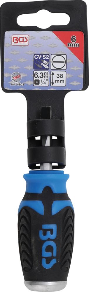 Produktbild BGS Schraubendreher Schlitz 6 mm Klingenlänge 38 mm bild 2