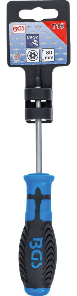 Produktbild BGS Schraubendreher T-Profil mit Bohrung T15 Klingenlänge 80 mm bild 3