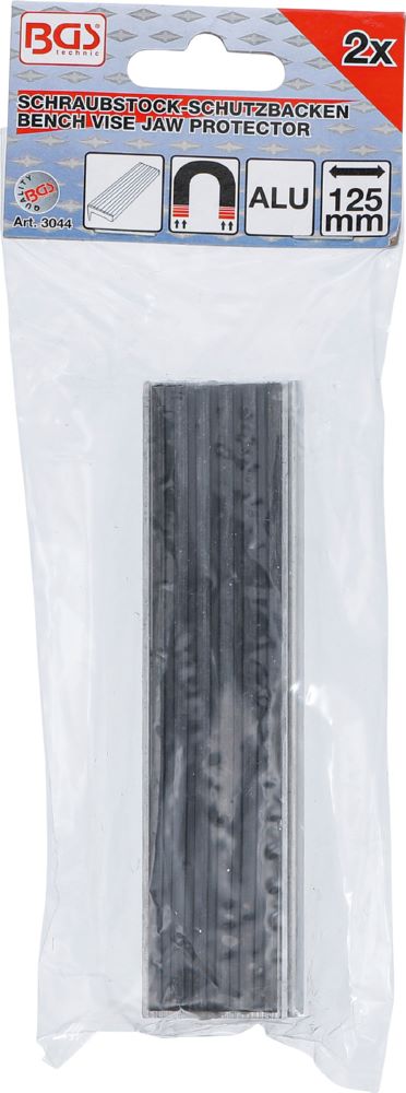 Produktbild BGS Schraubstock Schutzbacken Aluminium Breite 125 mm 2 teilig bild 3