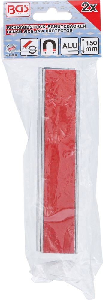 Produktbild BGS Schraubstock Schutzbacken Aluminium Breite 150 mm 2 teilig bild 3