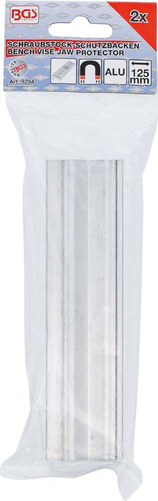 Produktbild BGS Schraubstock Schutzbacken Aluminium Breite 125 mm 2 teilig bild 3
