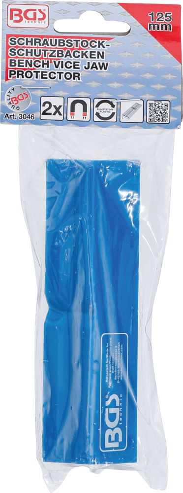Produktbild BGS Schraubstock Schutzbacken Kunststoff Breite 125 mm 2 teilig bild 3
