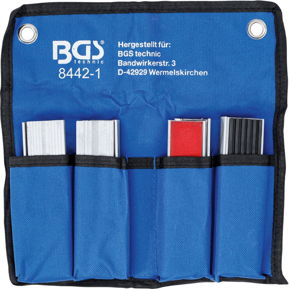 Produktbild BGS Schraubstock Schutzbacken Satz Aluminium 125 mm 8 teilig bild 2