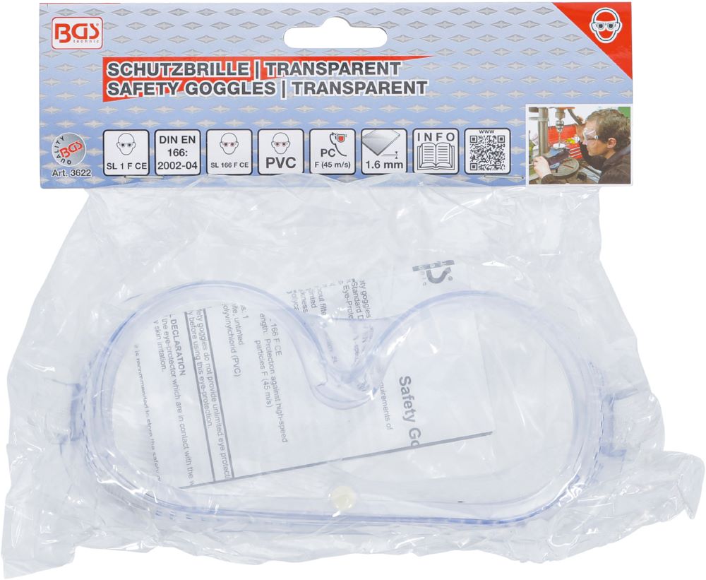 Produktbild BGS Schutzbrille transparent bild 3
