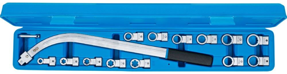 Produktbild BGS Spannrollenschlüssel Satz Zwölfkant 12 - 19 mm / E-Profil E10 - E18 15 teilig