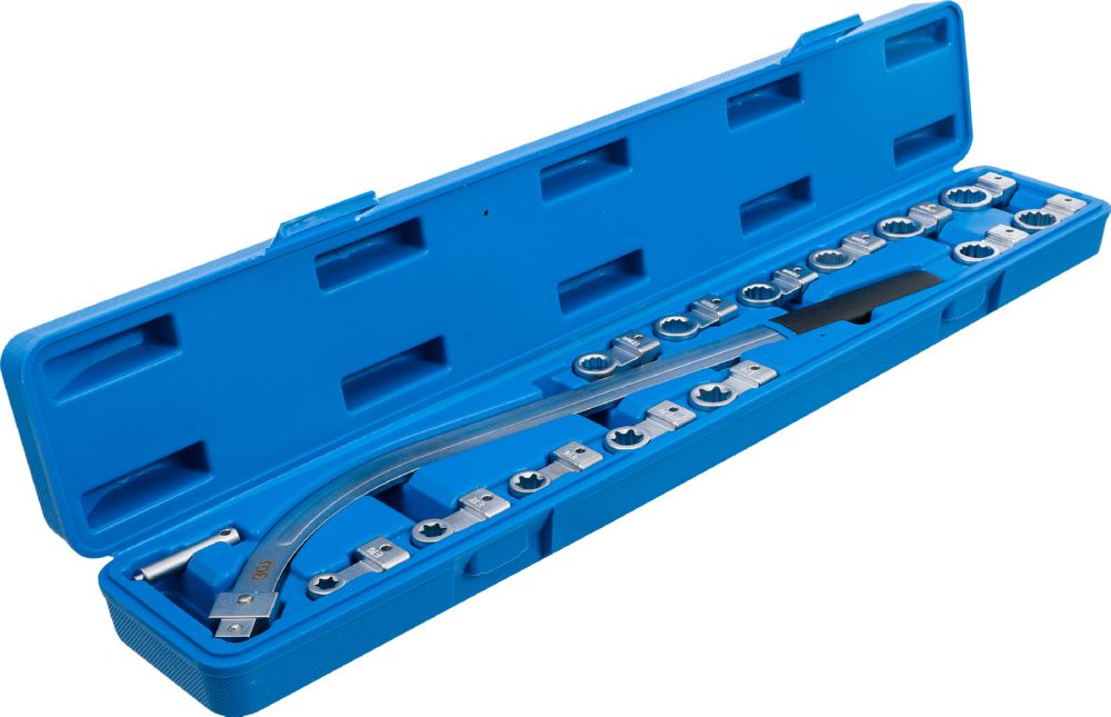 Produktbild BGS Spannrollenschlüssel Satz Zwölfkant 12 - 19 mm / E-Profil E10 - E18 15 teilig bild 2