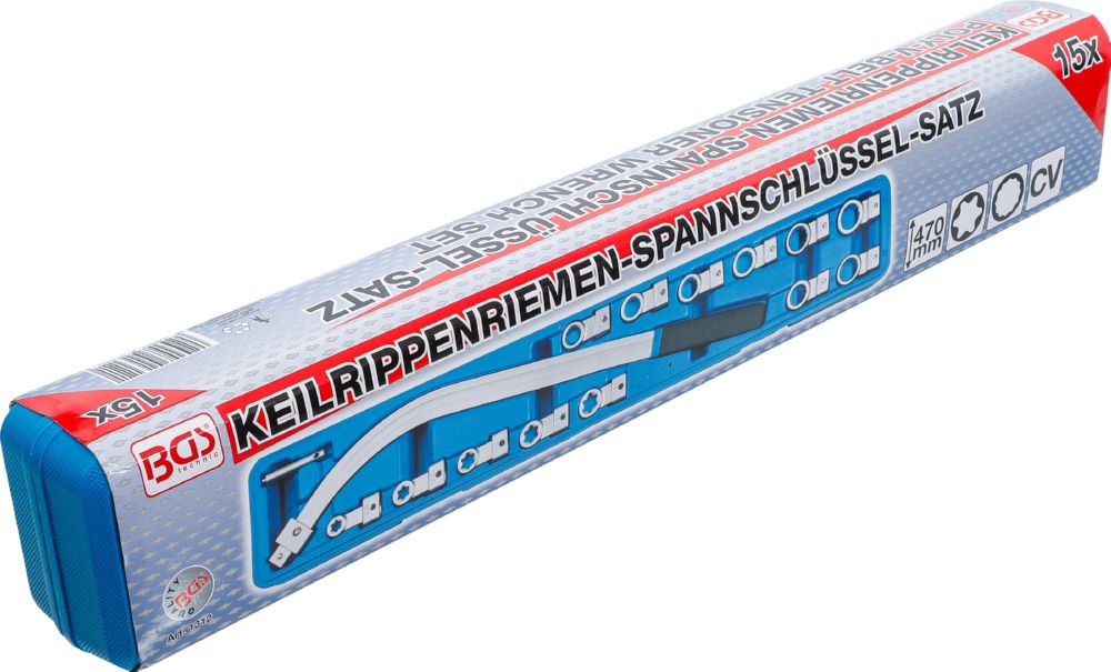 Produktbild BGS Spannrollenschlüssel Satz Zwölfkant 12 - 19 mm / E-Profil E10 - E18 15 teilig bild 6