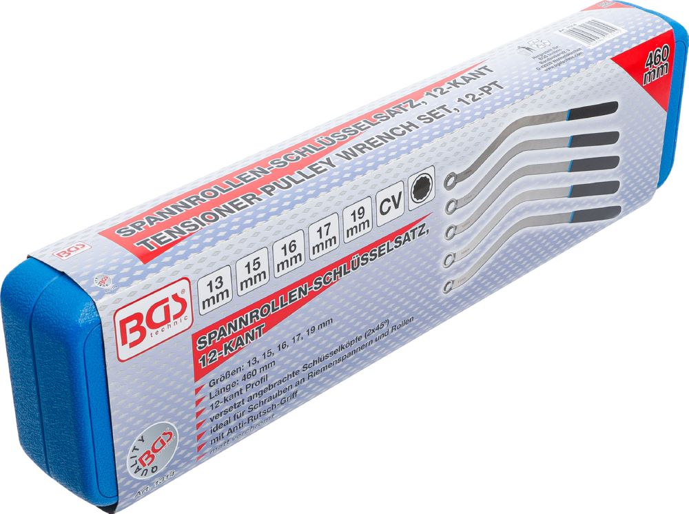 Produktbild BGS Spannrollenschlüssel Satz Zwölfkant Spezialform 13 - 19 mm 5 teilig bild 6