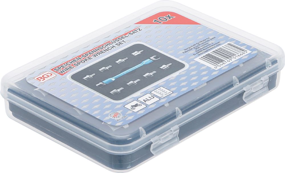 Produktbild BGS Speichenschlüssel austauschbare Köpfe für Motorräder 10 teilig bild 4