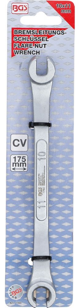 Produktbild BGS Spezial Bremsleitungsschlüssel 175 mm 10 x 11 mm bild 4