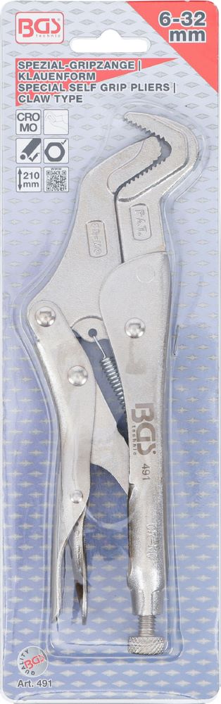Produktbild BGS Spezial Gripzange Klauenform 210 mm 6 - 32 mm bild 5