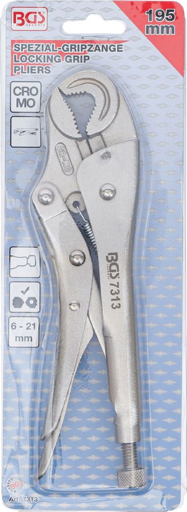 Produktbild BGS Spezial Gripzange runde Form 175 mm 6 - 21 mm bild 4