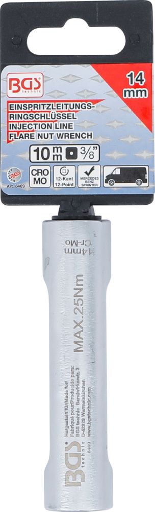 Produktbild BGS Spezial Schlüssel für Einspritzleitungen für Mercedes-Benz Antrieb 10 mm 14 mm bild 4
