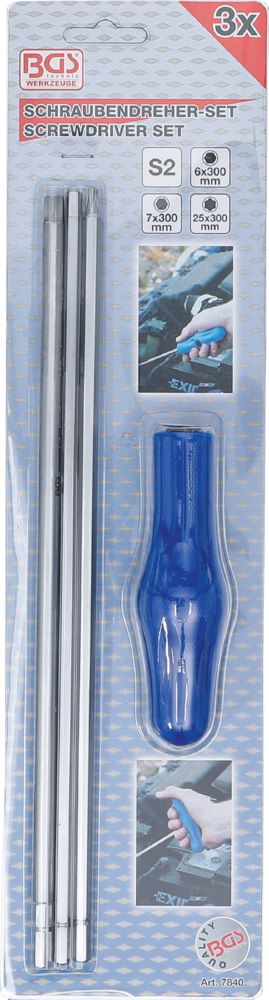 Produktbild BGS Spezial Schraubendreher Satz Innensechskant 4 teilig T-Profil bild 3