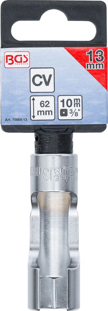 Produktbild Spezial Steckschlüssel Einsatz geschlitzt Innenvierkant 3/8 Zoll 13 mm bild 3