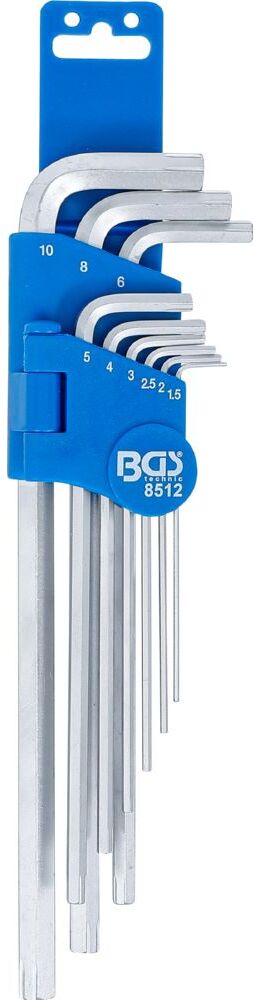 Produktbild BGS Spezial Winkelschlüssel Satz 1,5-10 mm Innensechskant 9 teilig
