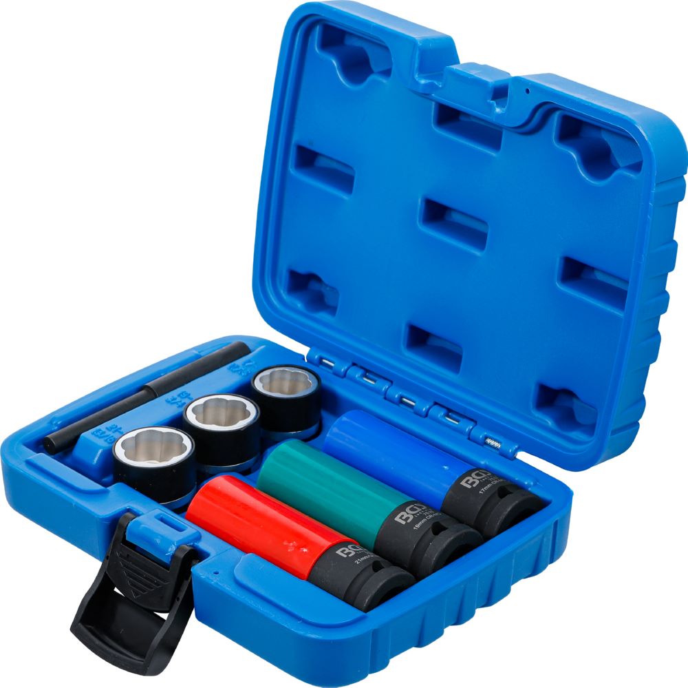 Produktbild Spiral Profil Steckschlüssel Einsatz Satz / Schraubenausdreher Satz 7 teilig bild 3