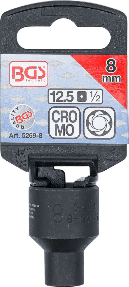 Produktbild Spiral Profil Steckschlüssel-Einsatz / Schraubenausdreher 8 mm bild 3