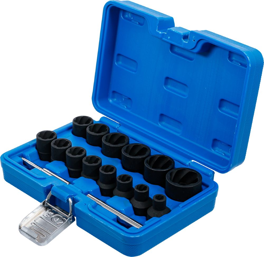 Produktbild Spiral Profil Steckschlüssel Satz / Schraubenausdreher 8-27 mm 16 teilig bild 3