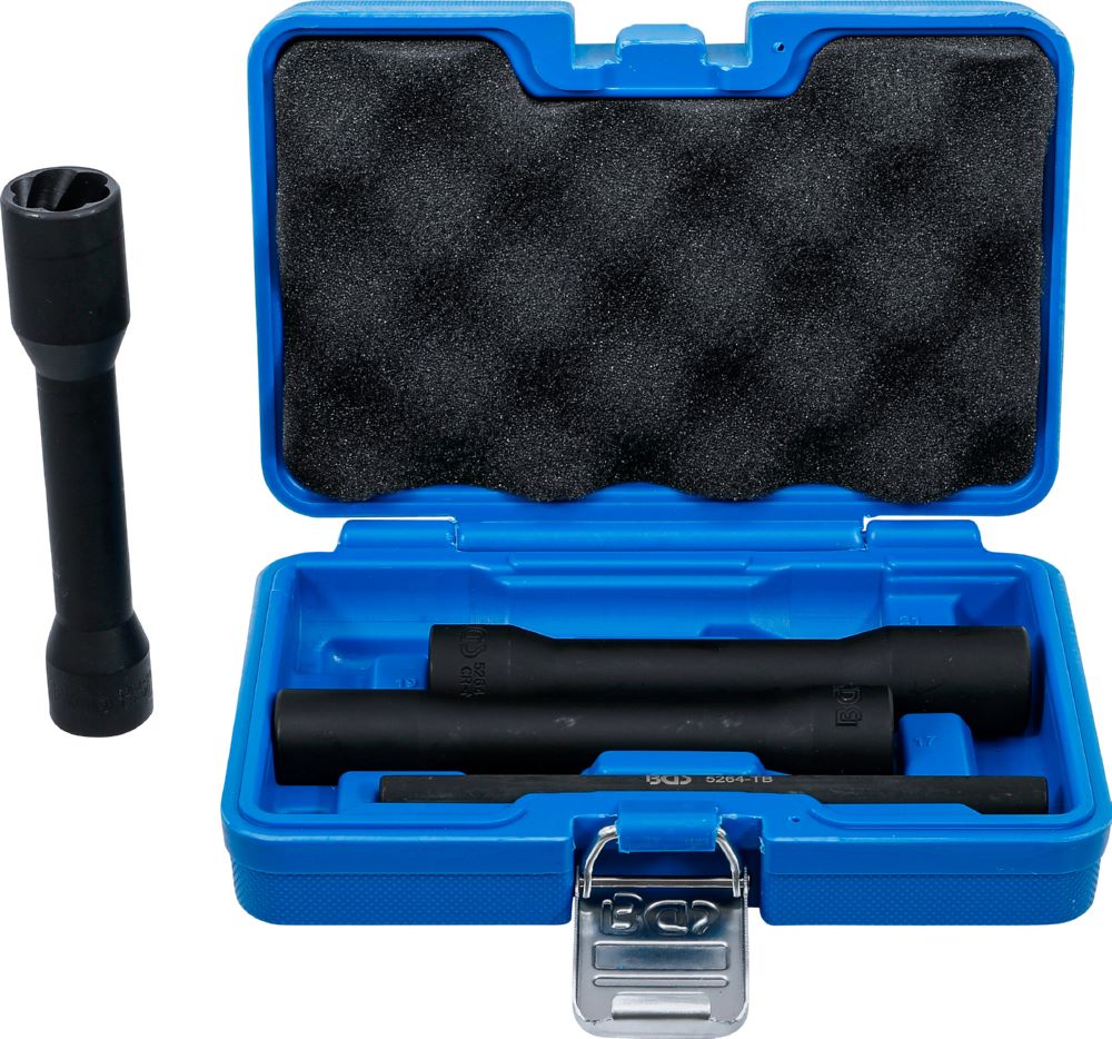 Produktbild BGS Spiral Profil Steckschlüssel Satz / Schraubenausdreher tief 17-21 mm 4 teilig