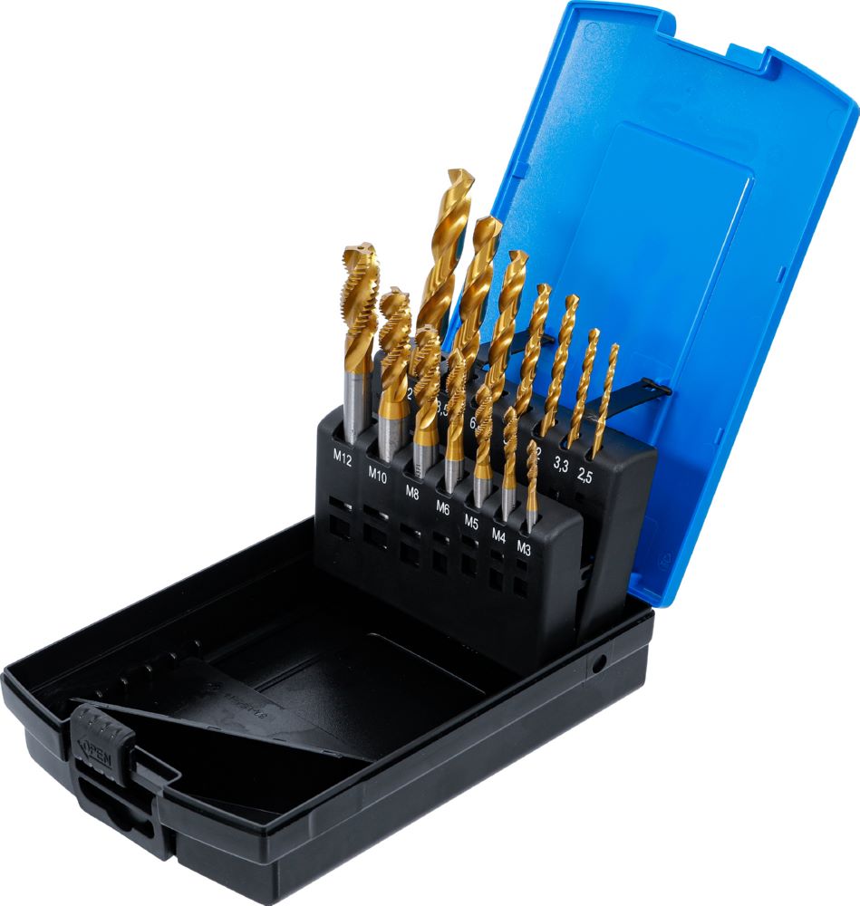 Produktbild Spiralbohrer-/Gewindebohrer Satz 14 teilig bild 3