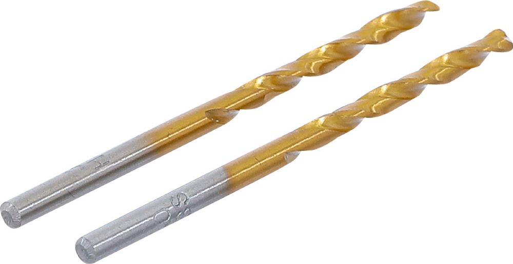 Produktbild BGS Spiralbohrer HSS-G titan-nitriert 3,0 mm 2 teilig bild 2