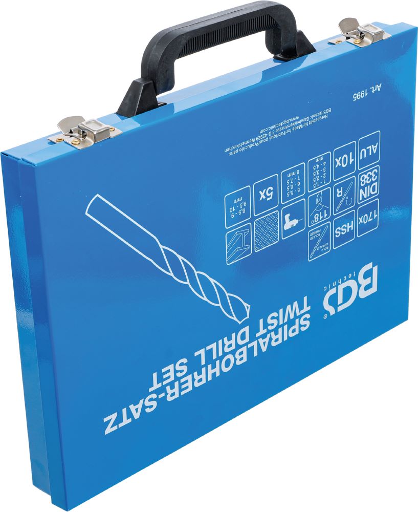 Produktbild BGS Spiralbohrer Satz HSS 1 - 10 mm 170 teilig bild 5