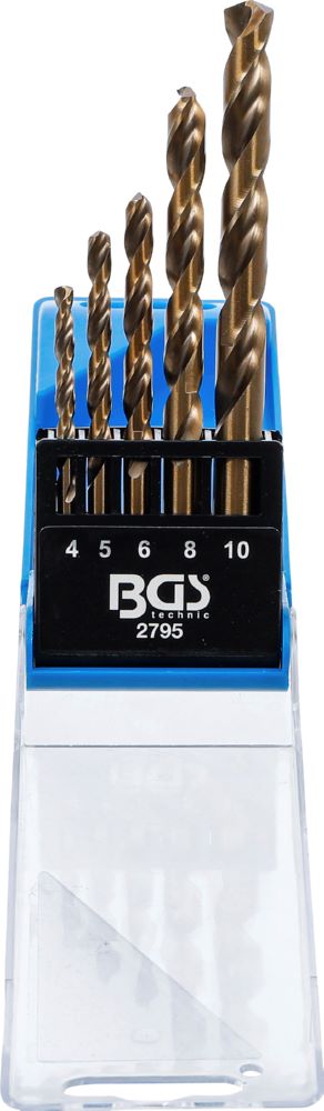 Produktbild BGS Spiralbohrer Satz HSS 4 - 10 mm 5 teilig bild 1