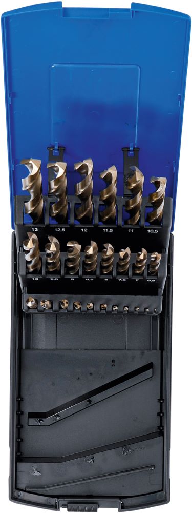 Produktbild BGS Spiralbohrer Satz 1 - 13 mm 25 teilig HSS-G M35 Cobaltstahl bild 4
