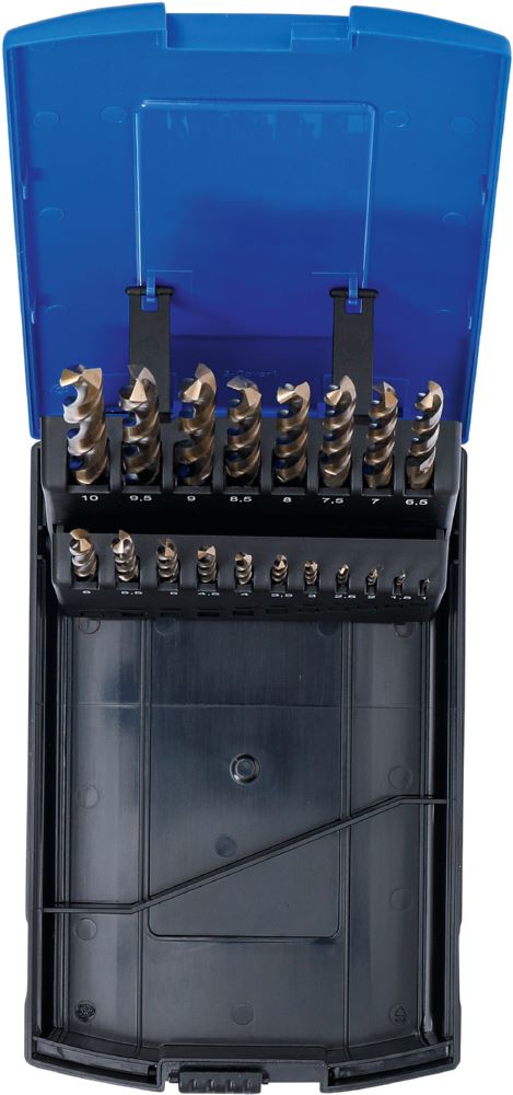 Produktbild BGS Spiralbohrer Satz 1 - 10 mm 19 teilig HSS-G M35 Cobaltstahl bild 4