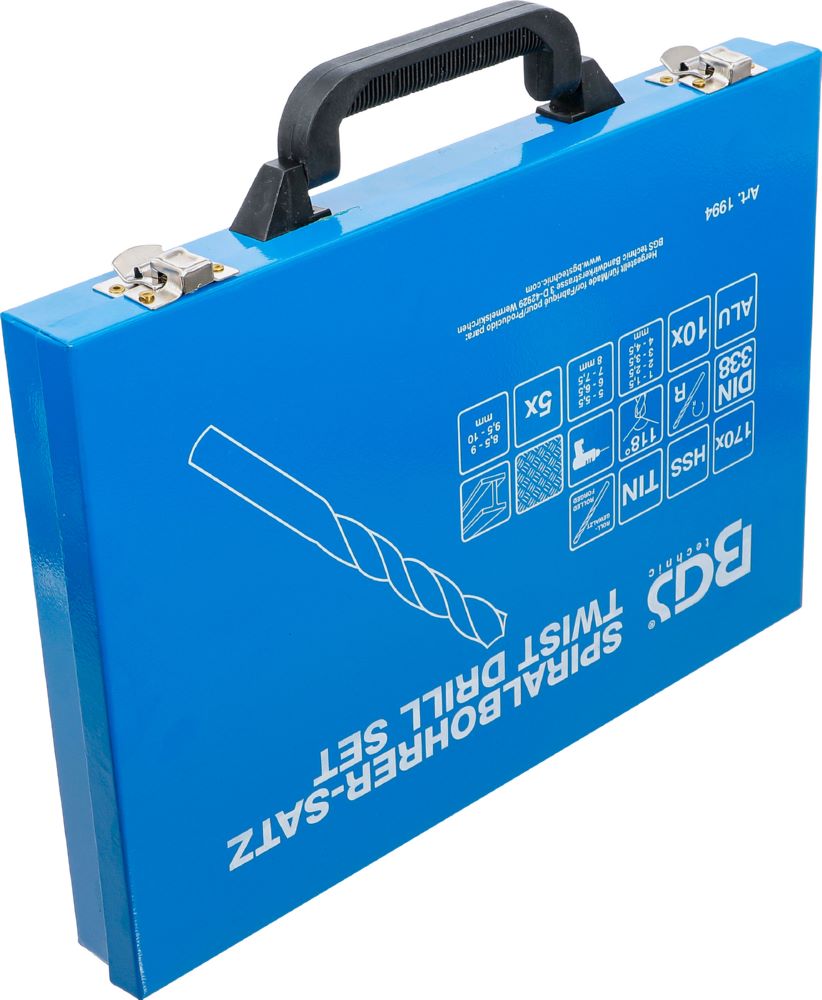 Produktbild BGS Spiralbohrer Satz HSS titan-nitriert 1 - 10 mm 170 teilig bild 5