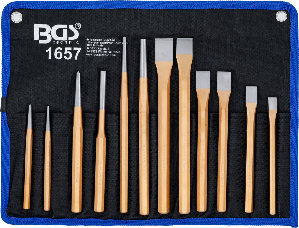 Produktbild BGS Splintentreiber/ Meissel-/ Körner Satz 12 teilig