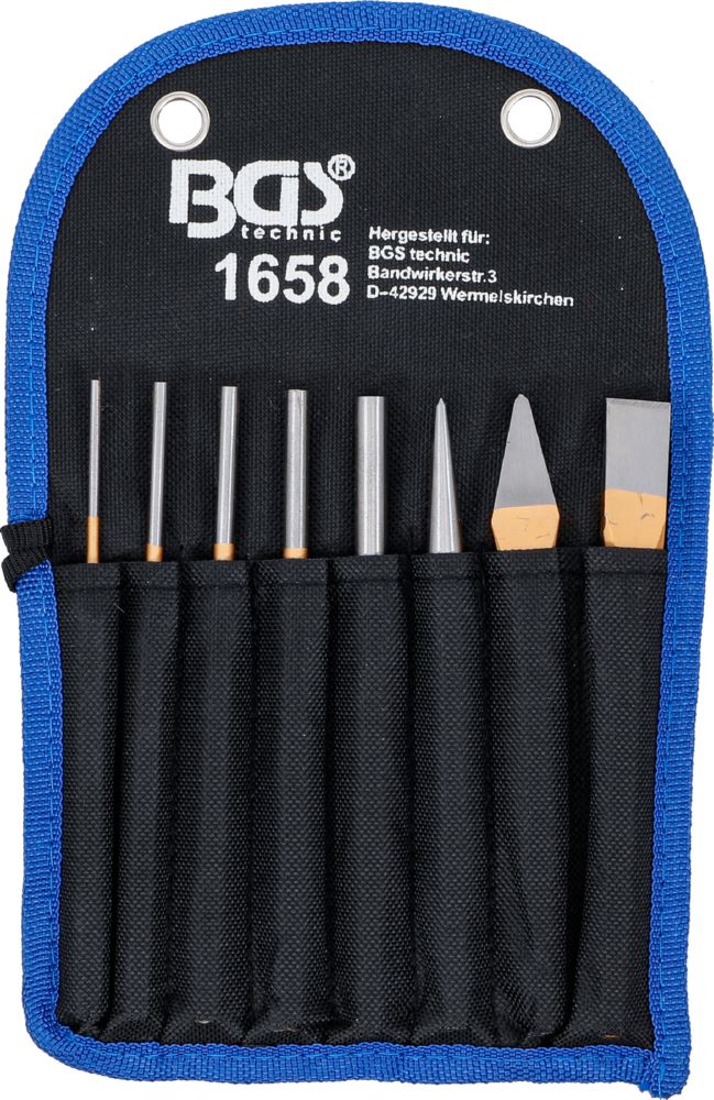 Produktbild BGS Splintentreiber Satz 150 mm mit Meißel und Körner 8 teilig bild 5