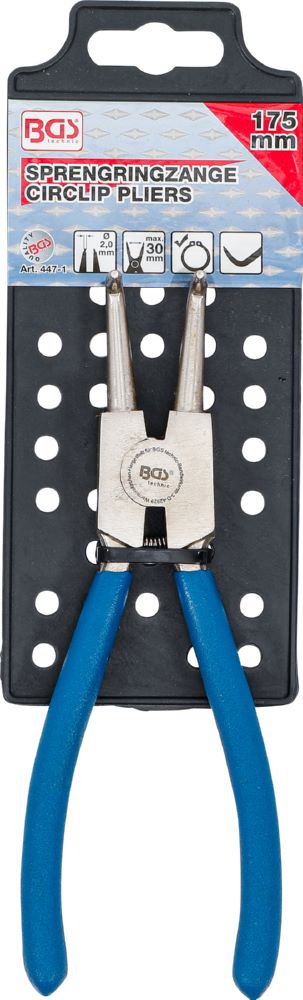 Produktbild BGS Sprengringzange abgewinkelt für Außensprengringe 175 mm bild 5