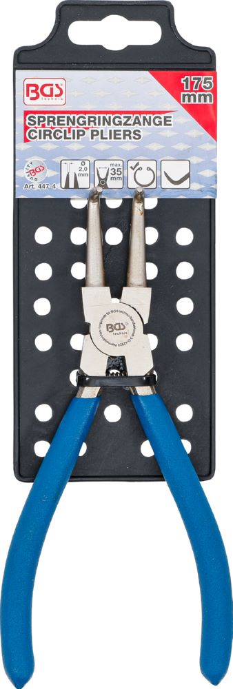 Produktbild BGS Sprengringzange abgewinkelt für Innensprengringe 175 mm bild 5