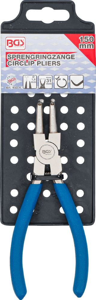 Produktbild BGS Sprengringzange abgewinkelt für Innensprengringe 150 mm bild 5
