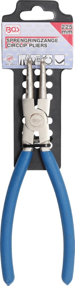 Produktbild BGS Sprengringzange abgewinkelt für Innensprengringe 225 mm bild 4